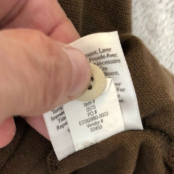 Eddie Bauer Mens Polo Shirt Size XXL Short Sleeve Casual Pullover Brown Classic - Picture 7 of 11